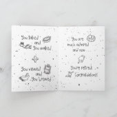 Carte Infirmière Humour de retraite drôle main tiré (Intérieur)