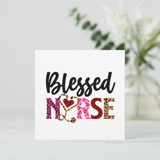 Carte Infirmière - Infirmière inspirante (Debout devant)