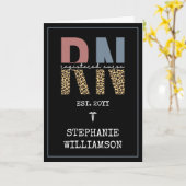 Carte Infirmière inscrite à la RN personnalisée (Fleur jaune)