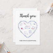 Carte Infirmière médecin semaine d'appréciation merci Tr (Devant/Arrière en situation)