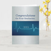 Carte Infirmière Médicale ou docteur Graduation Custom (Fleur jaune)