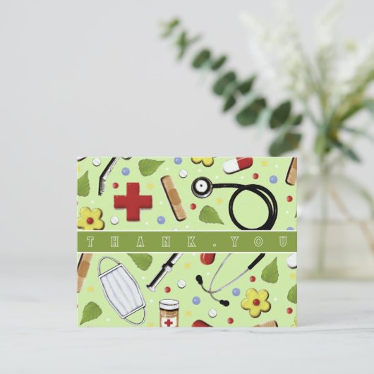 Carte Infirmière Merci (Debout devant)