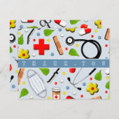 Carte Infirmière Merci (Devant / Derrière)