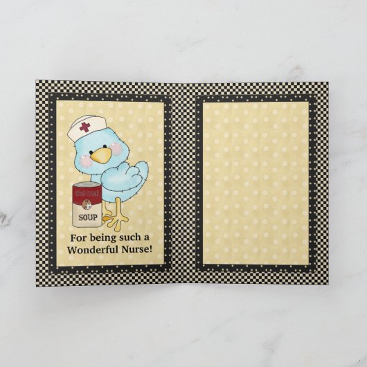 Carte infirmière Merci (Intérieur)