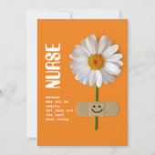 Carte Infirmière Merci. Smiling Daisy (Devant)