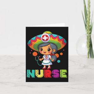 Carte Infirmière mexicaine Cinco De Mayo Infirmière Femm