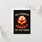 Carte Infirmière Mon Vieux Ami (Devant/Arrière en situation)