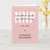 Carte Infirmière néonatale NNP personnalisée (Fleur jaune)