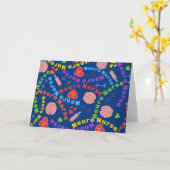 Carte Infirmière Neuro retraitée (Fleur jaune)