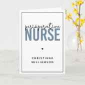 Carte Infirmière ou infirmière en service régulier sur m (Fleur jaune)