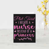 Carte Infirmière Pas Princesse Funny Infirmière Tee - sh (Fleur jaune)