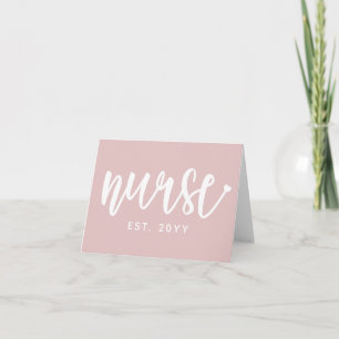 Carte Infirmière personnalisée Est Typographie Infirmièr