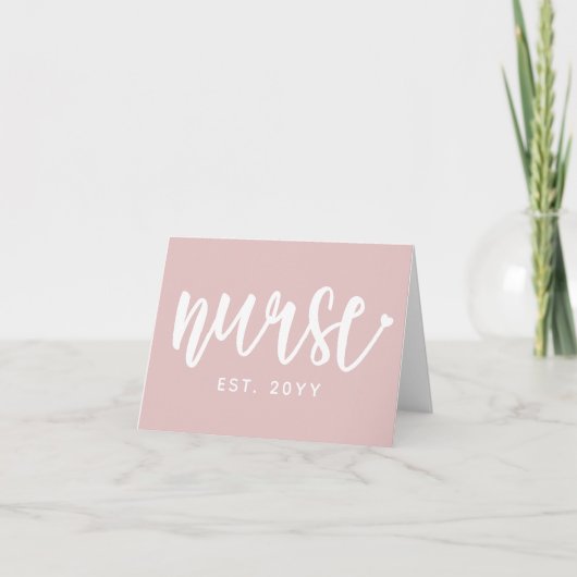 Carte Infirmière personnalisée Est Typographie Infirmièr (Devant)