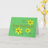 Carte Infirmière Praticien Dons Daisies Design (Fleur jaune)