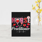 Carte Infirmière praticienne de la Saint-Valentin Blouse (Fleur jaune)
