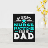 Carte Infirmière praticienne préférée m'appelle papa Fêt (Fleur jaune)