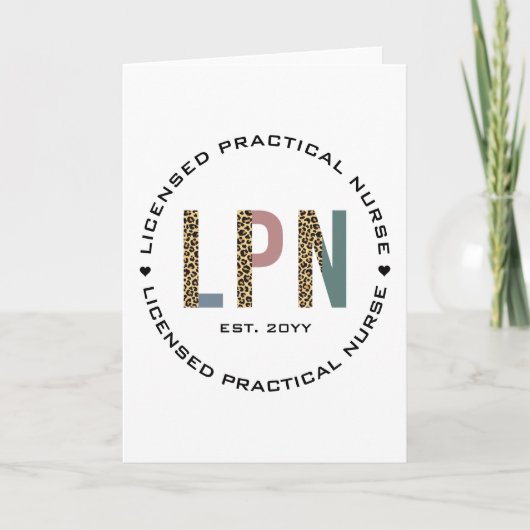 Carte Infirmière pratique autorisée par le LPN Empreinte (Devant)