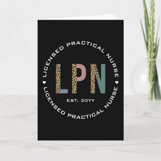 Carte Infirmière pratique autorisée par le LPN Empreinte (Devant)