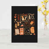 Carte Infirmière reconnaissante Stethoscope automnal Coq (Fleur jaune)