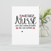 Carte Infirmière retraitée Grand cadeau Infirmière retra (Debout devant)