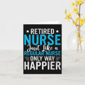Carte Infirmière retraitée Infirmière retraitée Funny In (Fleur jaune)