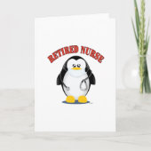 Carte Infirmière retraitée Penguin (Devant)