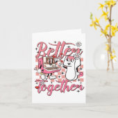 Carte Infirmière Rétro Saint-Valentin Technicien Échogra (Fleur jaune)