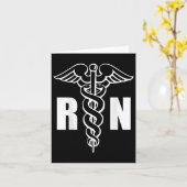 Carte Infirmière Rn Caduceus Symbole Médicale Infirmière (Fleur jaune)