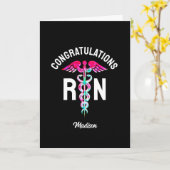 Carte Infirmière RN Graduation Félicitations Médicale Cu (Fleur jaune)