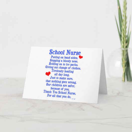 Carte Infirmière scolaire (Devant)