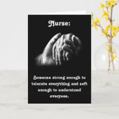 Carte Infirmière soignante avec un devis puissant (Fleur jaune)