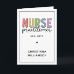 Carte Infirmière sur mesure Praticien NP Infirmière dipl<br><div class="desc">Infirmière personnalisée Praticien NP Infirmière Cadeaux de graduation!</div>