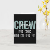 Carte Infirmière Technicienne de Dialyse Équipe Rénale (Fleur jaune)