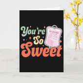 Carte Infirmière Valentine Vous Êtes Si Douce (Fleur jaune)