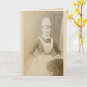Carte : infirmière victorienne (Fleur jaune)