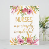 Carte Infirmières citations Appréciation Merci Graduatio (Debout devant)