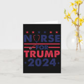 Carte Infirmières Pour Trump 2024 Amérique Étoiles Drape (Fleur jaune)
