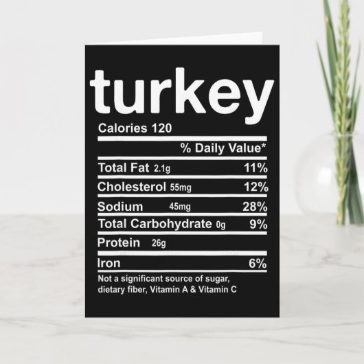 Carte Informations nutritionnelles de la dinde Funny Tha (Devant)