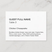 Carte informative de musée à plat (Dos)