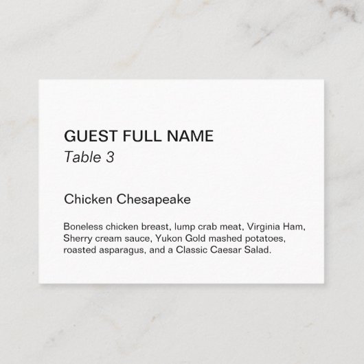 Carte informative de style musée à plat (Dos)