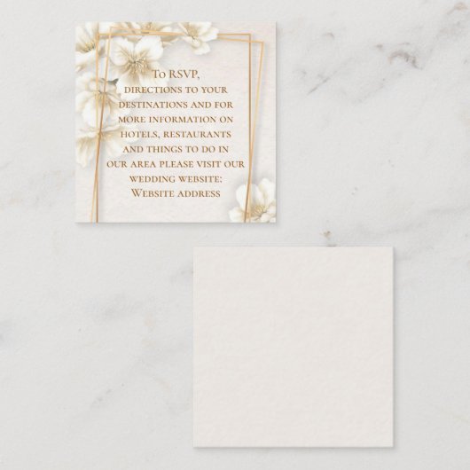 Carte informative incluse sur la fleur de cornouil (Devant / Derrière)