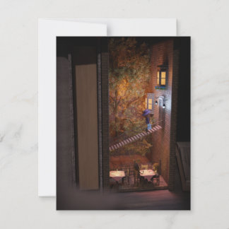 Carte Infos de la bibliothèque - escaliers à la maison