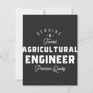 Carte Ingénieur agricole, cool, ingénieur, ingénieur