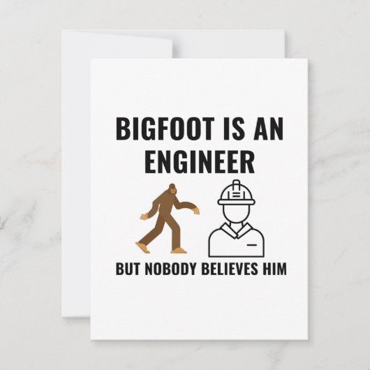 CARTE INGÉNIEUR BIGFOOT (Devant)