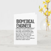 Carte Ingénieur biomédical (Fleur jaune)