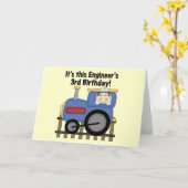 Carte Ingénieur de train T-shirts et cadeaux d'anniversa (Fleur jaune)