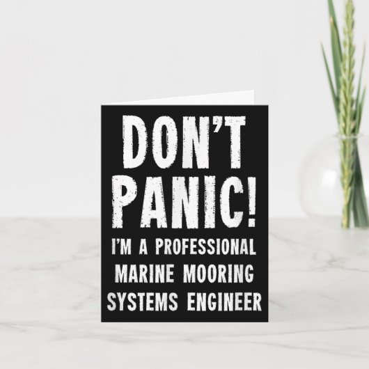 Carte Ingénieur des systèmes d'amarrage maritime (Devant)