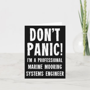 Carte Ingénieur des systèmes d'amarrage maritime