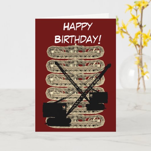 Carte Ingénieur d'exploitation exploitant de grue Annive (Fleur jaune)