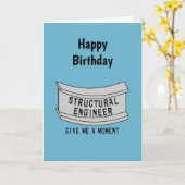 Carte Ingénieur en structure Poutre Moment (Fleur jaune)